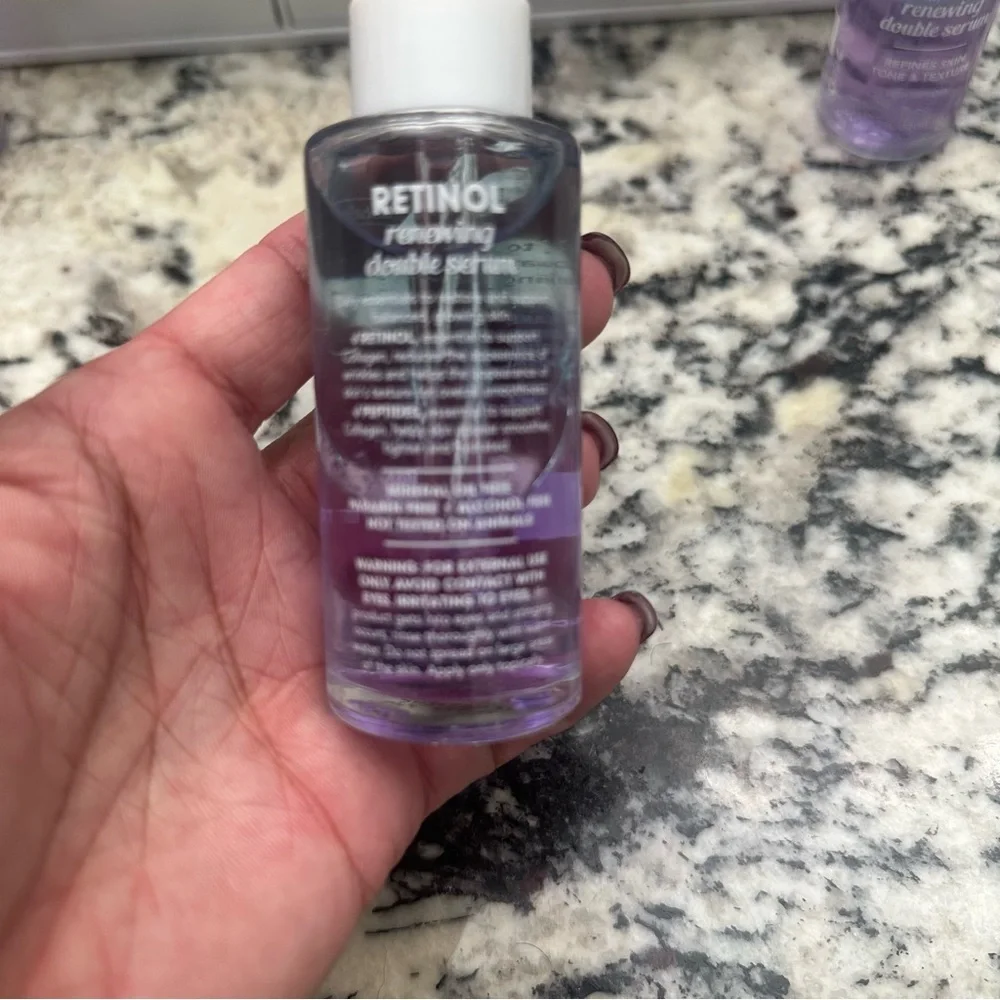 Global Beauty Care Retinol Renewing Double Serum with Peptides, 1.7 fl oz 50 ML